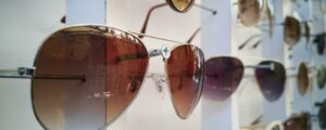 A vibrant display of sunglasses with various styles epitomizing modern eyewear fashion.